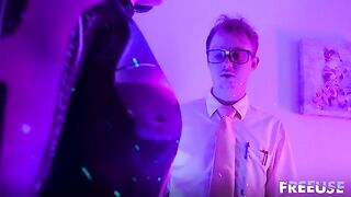 From Nerd to Owner: Jimmy Gets a PAWG Fembot