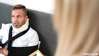 You Can't Use Your Arms to Jerk Off? Let Your Assistant Fuck You