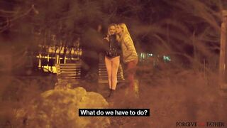 Two wild bitches in rough, sweaty, dirty anal fuck threesome - Forgive Me Father FULL VIDEO