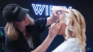 Frenchy And Bruce - MILF Gets Creampied In DP Gangbang