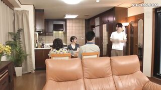 Sister In Law Non Ohana Secretly Cowgirls Guy On Sofa In Front Of His Parents