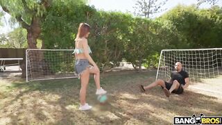 BANGBROS - Alice Fantasy X And Potro De Bilbao Have Hot Outdoor Sex After A Naughty Game Of Striptease