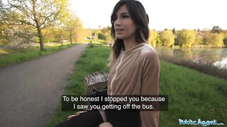 Public Agent - Watch me bang this brunnte hard outdoors