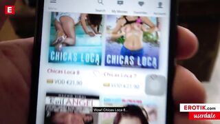 Filthy Latina Penelope Cum gets banged by her fan! (English)