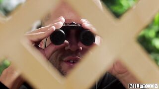 Milfy - Aviana Violet - MILF Next Door Fucks Younger Peeping Neighbor