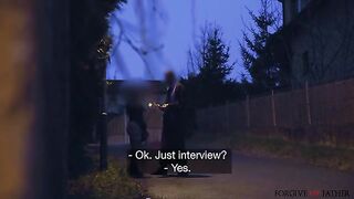 Railed In Catwoman Mask In A Van