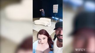 Red Rose And James - Curvy Redhead Gets Stretched Out By BBC