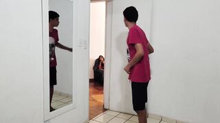 Stepmother taking a bath, half-brother having a sex party.