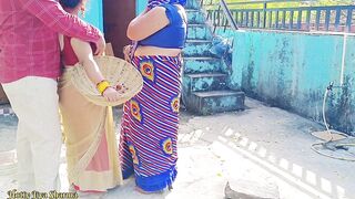 Desi Family Threesome Sex, Step Son In Law Sex With His Step Mother In Law And Wife