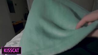 S2E5: Step mom helps to cum step son in share bed while working till get pussy creampie and facial