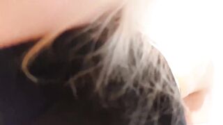 She squirts on him while he cums in her ass. Powerful anal squirt.