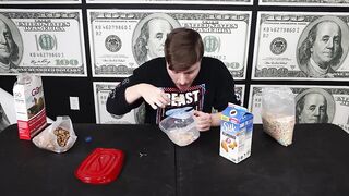 Mr.Beast ASMR: Jimmy eats cereal while nervously glancing left