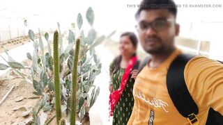 Sali and brother-in-law went to the park to roam - brother-in-law you took sister-in-law for a walk, then sister-in-law became happy and made brother-in-law happy.